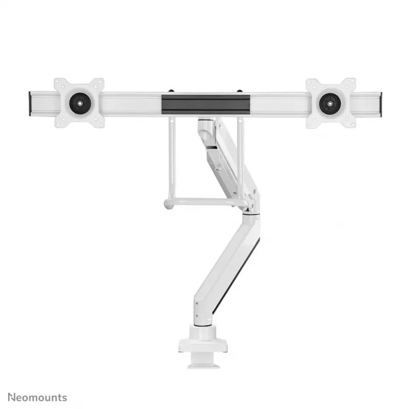 Neomounts NM-D775DXWHITE monitora roka 10-32 collas - gāzes atspere - Topfix - 180° apturēšana