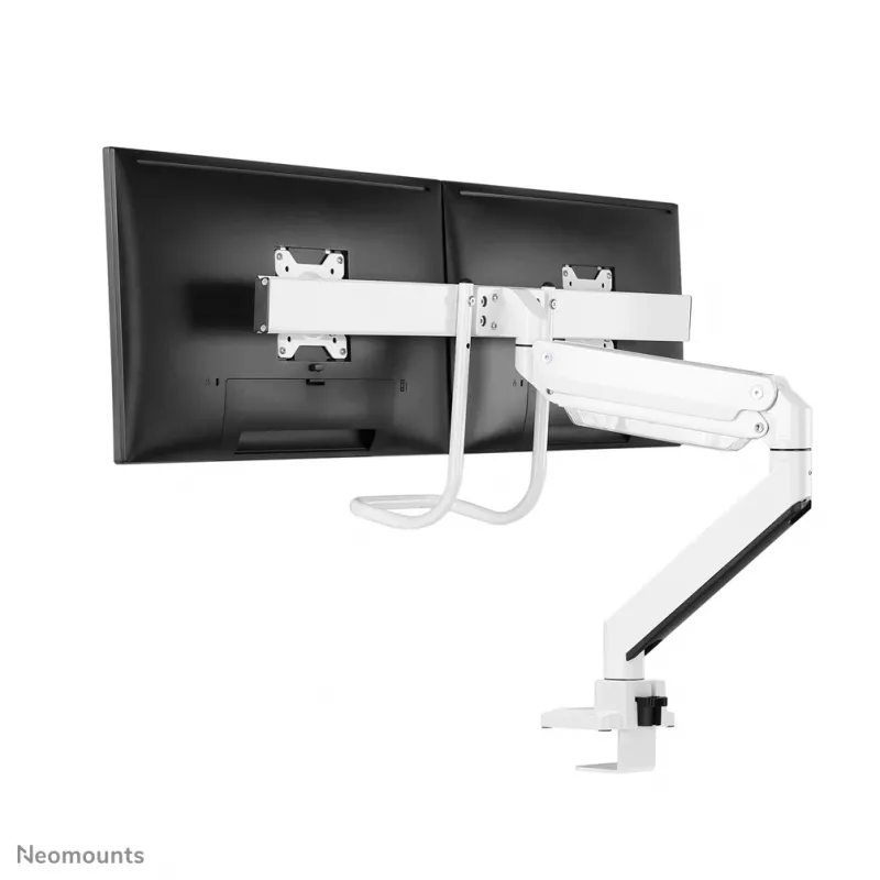 Neomounts NM-D775DXWHITE monitora roka 10-32 collas - gāzes atspere - Topfix - 180° apturēšana