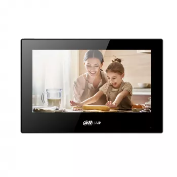 Video domofona panelis DAHUA VTH5321GB-W, 7 collu LCD, 12 V DC, Wi‑Fi 802.11b/g/n, Ethernet 10/100 Mbps, 189.6×134.6×26 mm
