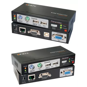 Lindy 300m CAT5 KVM Pagarinātājs Combo, USB un VGA