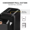 Fellowes Powershred LX221 5050401 mikrogriešanas papīra smalcinātājs, P-5, 20 lapas, 2 x 12 mm, 30 l, 70 dB, melns