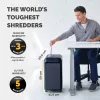 Fellowes Powershred LX221 5050401 mikrogriešanas papīra smalcinātājs, P-5, 20 lapas, 2 x 12 mm, 30 l, 70 dB, melns
