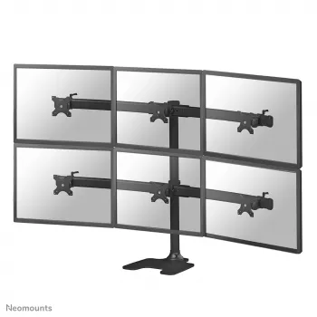 Neomounts FPMA-D700DD6 Monitoru statīvs 10-27 collām, Brīvi stāvošs/Caur urbumu, 8 kg, 25.4 cm (10 inch), 68.6 cm (27 inch), 100 x 100 mm, Melns