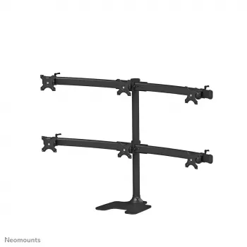 Neomounts FPMA-D700DD6 Monitoru statīvs 10-27 collām, Brīvi stāvošs/Caur urbumu, 8 kg, 25.4 cm (10 inch), 68.6 cm (27 inch), 100 x 100 mm, Melns