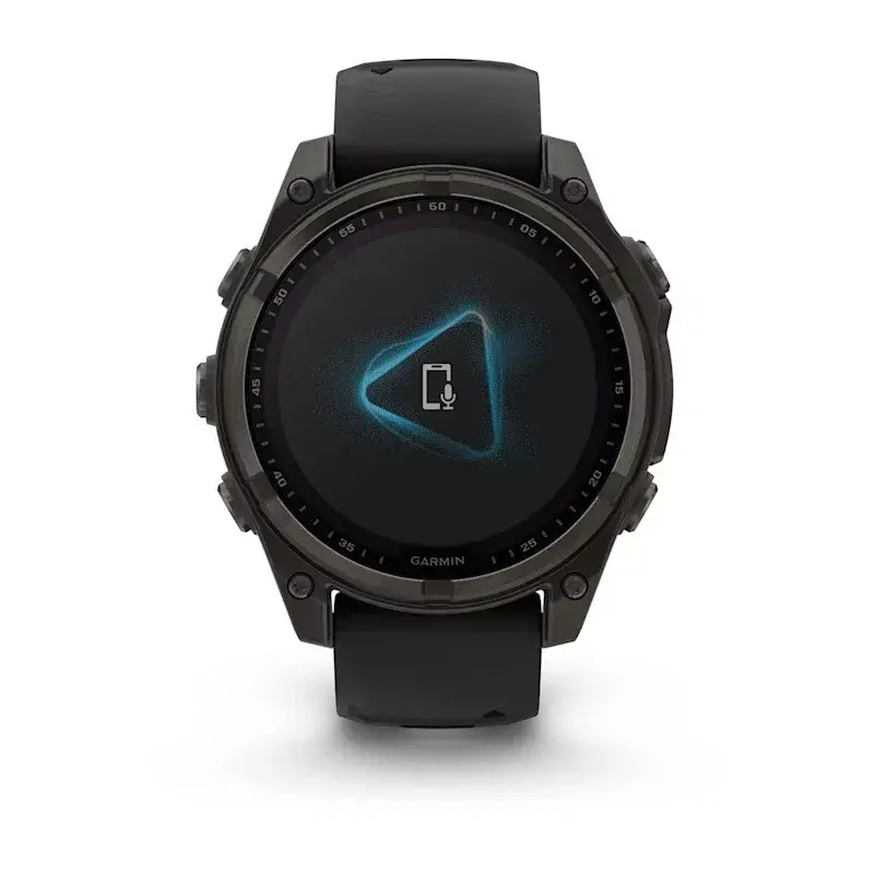 Sporta viedpulkstenis GARMIN fenix 8 Black — 51 mm korpuss, safīra stikls, Solar, GPS, 32 GB, 10 ATM, 1.3 collu displejs
