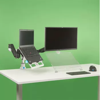 R-Go Tools klēpjdatora turētājs R-Go Morelia, modulis Caparo un Zepher monitora rokām