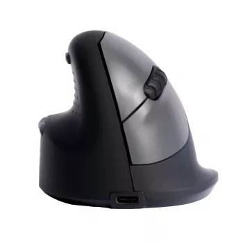 R-Go Tools ergonomiskā pele R-Go HE Break ar pārtraukuma programmatūru, vidēja (rokas izmērs 165-185 mm), kreilim, Bluetooth, melna