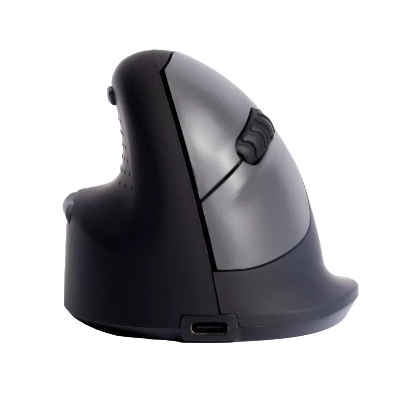R-Go Tools ergonomiskā pele R-Go HE Break ar pārtraukuma programmatūru, vidēja (rokas izmērs 165-185 mm), kreilim, Bluetooth, melna