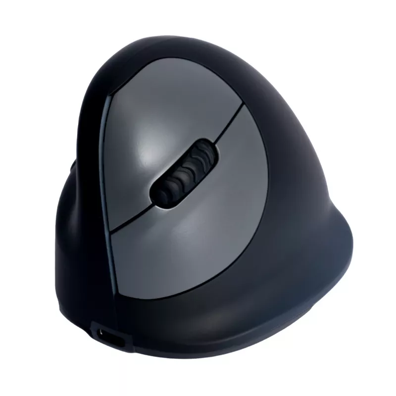 R-Go Tools ergonomiskā pele R-Go HE Break ar pārtraukuma programmatūru, vidēja (rokas izmērs 165-185 mm), kreilim, Bluetooth, melna