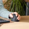 R-Go Tools ergonomiskā pele R-Go HE Break ar pārtraukuma programmatūru, vidēja (rokas izmērs 165-185 mm), kreilim, Bluetooth, melna