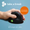 R-Go Tools ergonomiskā pele R-Go HE Break ar pārtraukuma programmatūru, vidēja (rokas izmērs 165-185 mm), kreilim, Bluetooth, melna