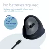 R-Go Tools ergonomiskā pele R-Go HE Break ar pārtraukuma programmatūru, vidēja (rokas izmērs 165-185 mm), kreilim, Bluetooth, melna