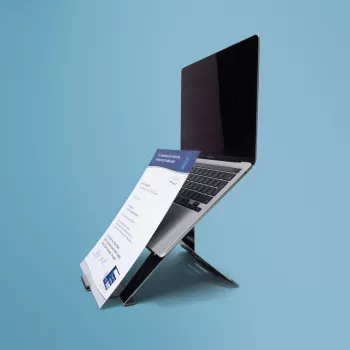 R-Go Tools Laptop statīvs R-Go Riser Document, ergonomisks, salokāms un regulējams statīvs ar dokumentu turētāju, melns