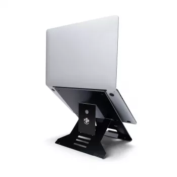 R-Go Tools Laptop statīvs R-Go Riser Document, ergonomisks, salokāms un regulējams statīvs ar dokumentu turētāju, melns