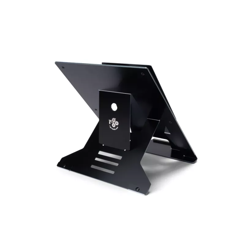 R-Go Tools Laptop statīvs R-Go Riser Document, ergonomisks, salokāms un regulējams statīvs ar dokumentu turētāju, melns
