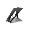 R-Go Tools Laptop statīvs R-Go Riser Document, ergonomisks, salokāms un regulējams statīvs ar dokumentu turētāju, melns