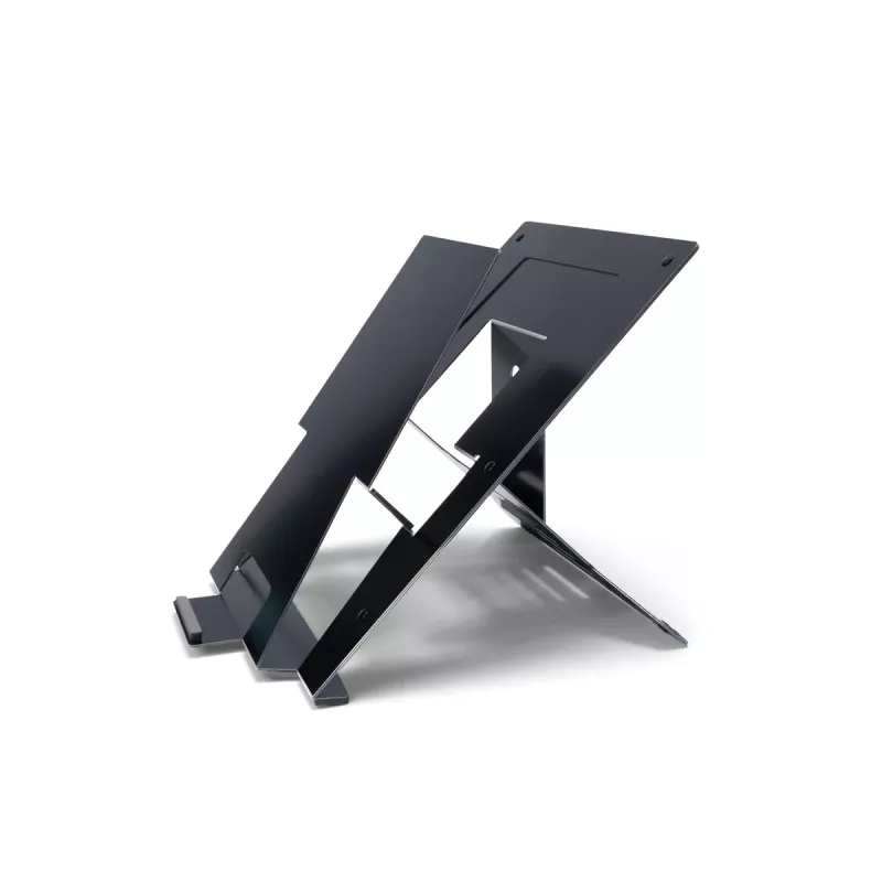 R-Go Tools Laptop statīvs R-Go Riser Document, ergonomisks, salokāms un regulējams statīvs ar dokumentu turētāju, melns