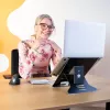 R-Go Tools Laptop statīvs R-Go Riser Document, ergonomisks, salokāms un regulējams statīvs ar dokumentu turētāju, melns