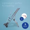 R-Go Tools Laptop statīvs R-Go Riser Document, ergonomisks, salokāms un regulējams statīvs ar dokumentu turētāju, melns