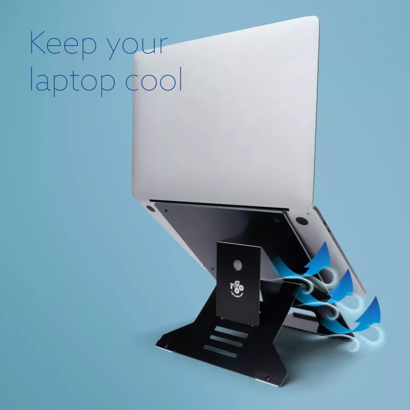 R-Go Tools Laptop statīvs R-Go Riser Document, ergonomisks, salokāms un regulējams statīvs ar dokumentu turētāju, melns