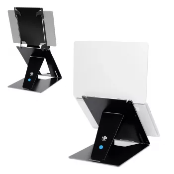 R-Go Tools Planšetes un klēpjdatora statīvs R-Go Riser Duo, piemērots 10-22 collu ekrānam, melns