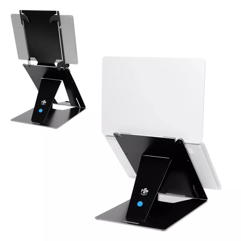 R-Go Tools Planšetes un klēpjdatora statīvs R-Go Riser Duo, piemērots 10-22 collu ekrānam, melns