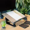 R-Go Tools Dokumentu turētājs R-Go Read2Write, lasīšanai un rakstīšanai, ergonomisks, ar mīkstu putu plaukstas balstu, matēts akrils