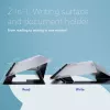 R-Go Tools Dokumentu turētājs R-Go Read2Write, lasīšanai un rakstīšanai, ergonomisks, ar mīkstu putu plaukstas balstu, matēts akrils