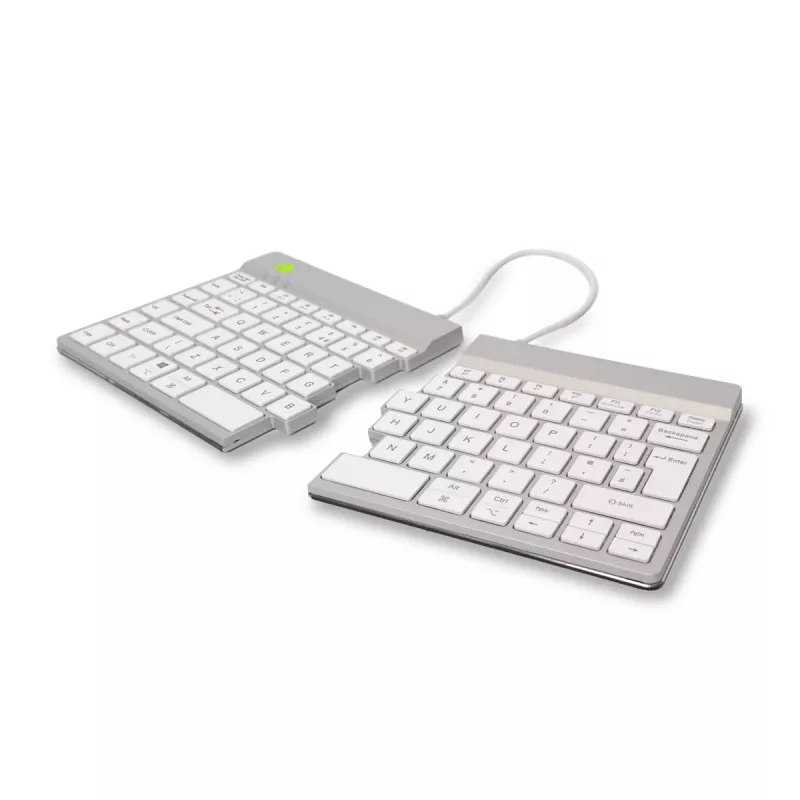 R-Go Tools Split Break RGOSBUKWLWH bezvadu tastatūra, UK burtu izkārtojums, balta