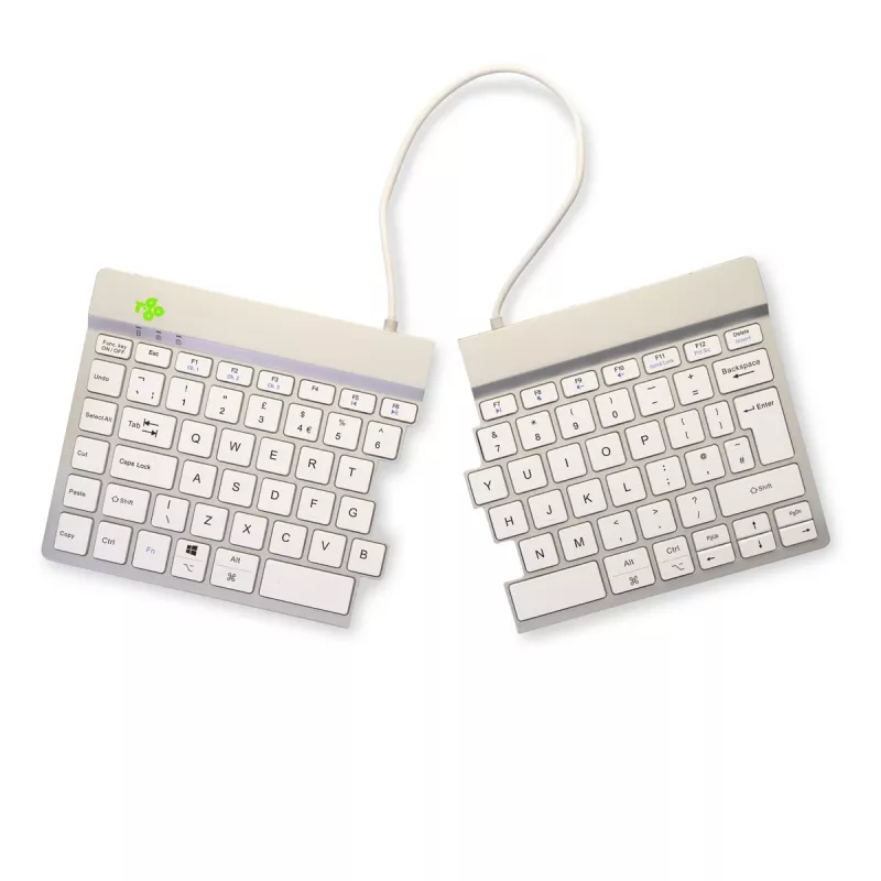 R-Go Tools Split Break RGOSBUKWLWH bezvadu tastatūra, UK burtu izkārtojums, balta