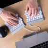 R-Go Tools Split Break RGOSBUKWLWH bezvadu tastatūra, UK burtu izkārtojums, balta