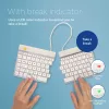 R-Go Tools Split Break RGOSBUKWLWH bezvadu tastatūra, UK burtu izkārtojums, balta