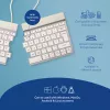 R-Go Tools Split Break RGOSBUKWLWH bezvadu tastatūra, UK burtu izkārtojums, balta