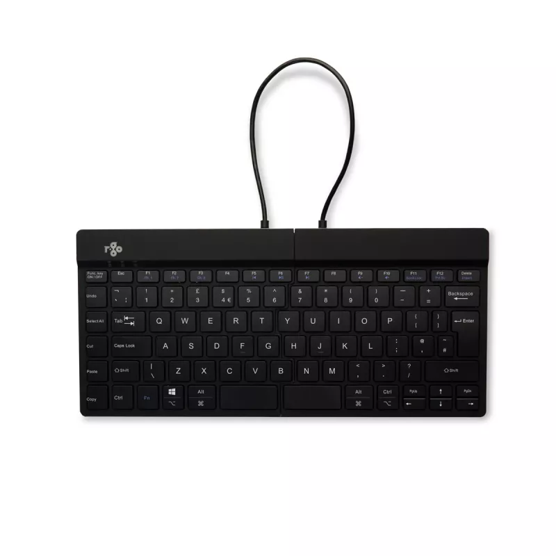 R-Go Tools Compact Break RGOSBUKWLBL bezvadu tastatūra, UK burtu izkārtojums, melna