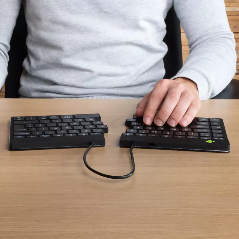 R-Go Tools Compact Break RGOSBUKWLBL bezvadu tastatūra, UK burtu izkārtojums, melna