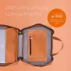 R-Go Tools R-Go Viva somiņa klēpjdatoram, īsta āda, ar iebūvētu statīvu, plecu siksna, 15.6 collas, brūna