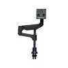 R-Go Tools Monitoru statnis R-Go Caparo Single, pilnībā regulējams ar gāzes atsperi, 3-9 kg slodze, 100% aprites, melns