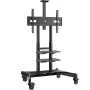 TV grīdas statīvs ONKRON TS1881-B 50–86 collu ekrāniem, 105.9 kg ietilpība, VESA 200x200–800x500, augstums 1350–1650 mm, melns