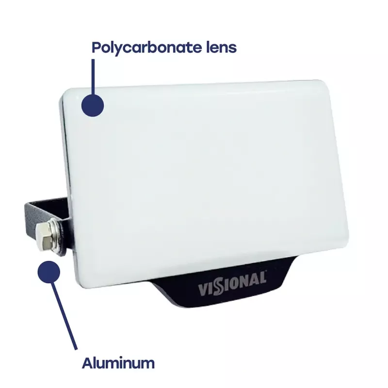 LED fasādes gaismeklis VISIONAL VS122-20W-40K — 20 W, 4000 K, 2200 lm