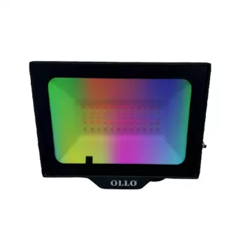 OLLO VS121C-50W-RGB āra LED prožektors — 50 W, 4750 lm, RGB