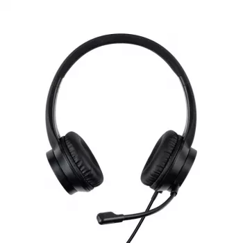 Austiņas Lindy USB-C Office Headset Vadu 20-20000 Hz 1.95m Melnas