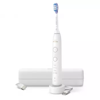 Sonic zobu suka Philips Series 7100 HX7420/01 — 62 000 kustības/min, 4 režīmi, spiediena sensors, Bluetooth, uzlādējama (balta)