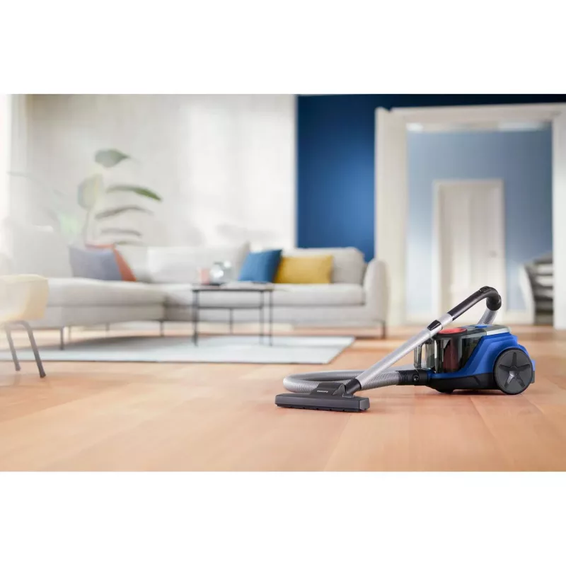 Philips 2000 sērijas XB2123/09 cilindriskais putekļsūcējs — 850 W, 1.3 L ciklons, paklājiem un cietajām grīdām