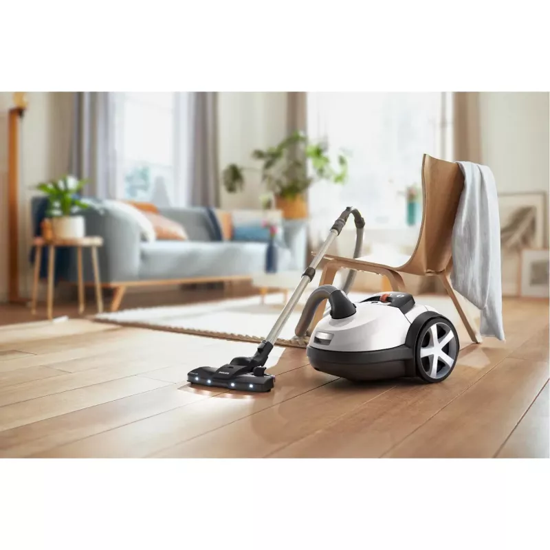 Cilindriskais putekļsūcējs Philips 8000 sērija XD8142/12 — 900 W, 4 L maiss, HEPA, 12 m darbības rādiuss