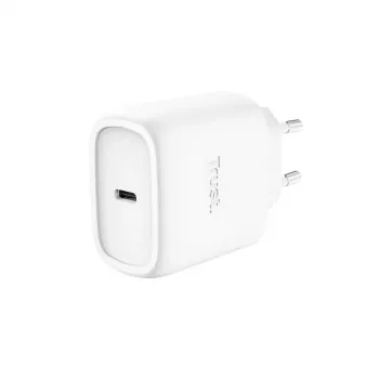 TRUST Maxo 45W USB-C GaN lādētājs, 45 W, USB-C izeja, 20 V max, 2 m kabelis, balts