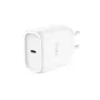 TRUST Maxo 45W USB-C GaN lādētājs, 45 W, USB-C izeja, 20 V max, 2 m kabelis, balts