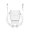 TRUST Maxo 45W USB-C GaN lādētājs, 45 W, USB-C izeja, 20 V max, 2 m kabelis, balts