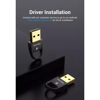 Vention CDSB0 USB Bluetooth 5.0 Adapter Melns