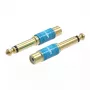 Audio adapteris Vention VDD-C03 — 6.5mm (vīrišķais) uz RCA (sieviešu), zeltīti kontakti, zils