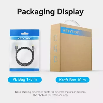 Vention 8K HDMI kabelis 2m melns 48 Gbit/s HDMI 2.1